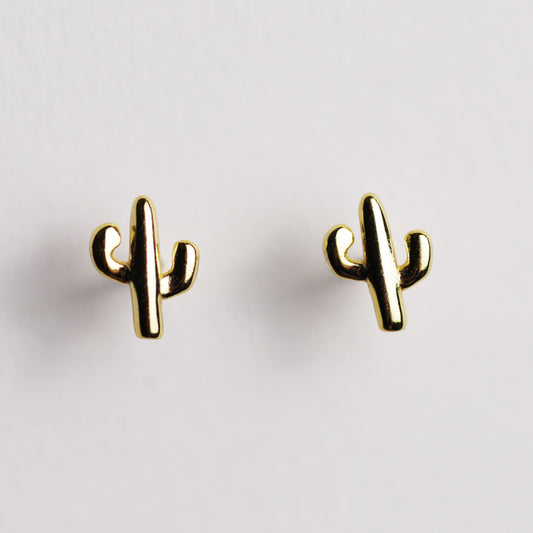 Cactus Stud Earrings By La Lovely - La Lovely Vintage 