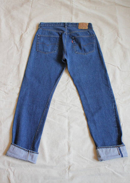 Vintage 1980's Levis 501 Selvedge Denim Jeans - La Lovely Vintage 