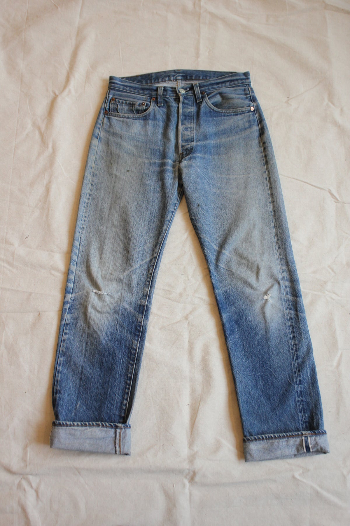 Vintage 1980's Levis 501 Selvedge Denim Jeans - La Lovely Vintage 
