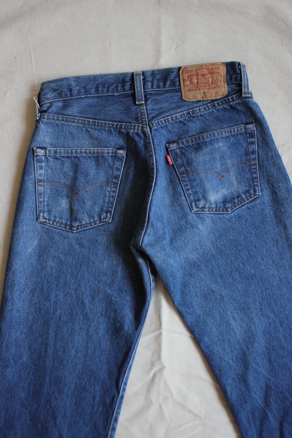 Vintage 1980's Levis 501 Selvedge Denim Jeans - La Lovely Vintage 