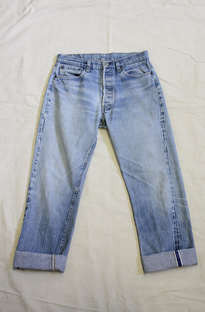 Vintage 1980's Levis 501 Selvedge Denim Jeans - La Lovely Vintage 