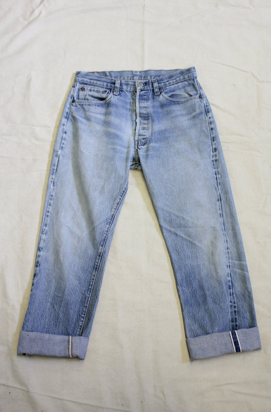 Vintage 1980's Levis 501 Selvedge Denim Jeans - La Lovely Vintage 