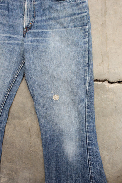 Vintage 1960/1970’s “Big E" Levi's Denim 646 Bellbottom Jeans - La Lovely Vintage 