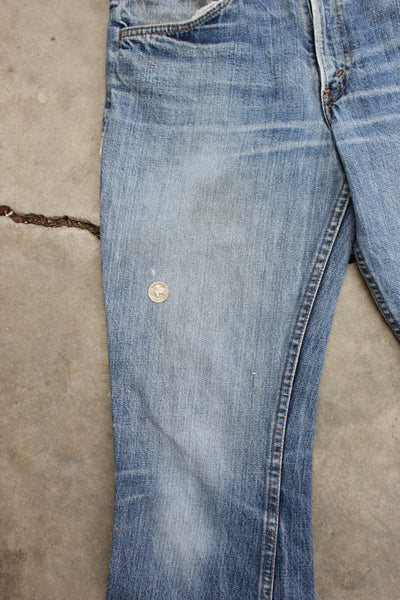 Vintage 1960/1970’s “Big E" Levi's Denim 646 Bellbottom Jeans - La Lovely Vintage 