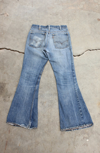 Vintage 1960/1970’s “Big E" Levi's Denim 646 Bellbottom Jeans - La Lovely Vintage 