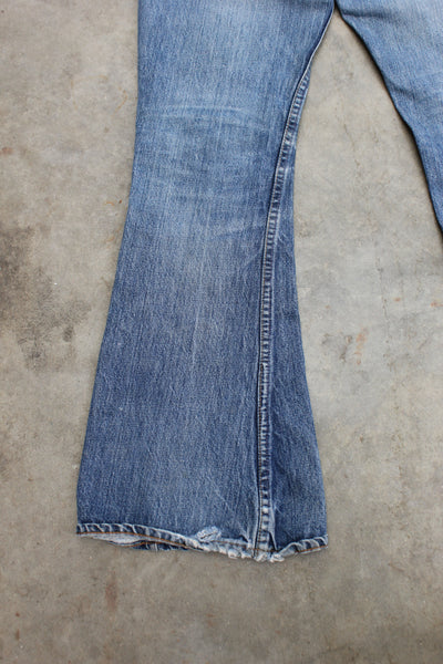 Vintage 1960/1970’s “Big E" Levi's Denim 646 Bellbottom Jeans - La Lovely Vintage 