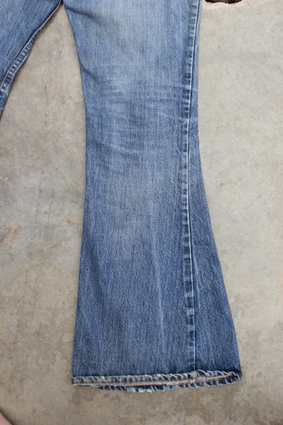 Vintage 1960/1970’s “Big E" Levi's Denim 646 Bellbottom Jeans - La Lovely Vintage 