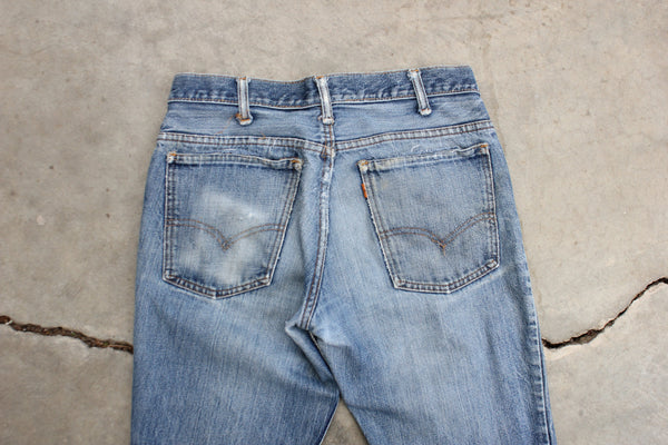 Vintage 1960/1970’s “Big E" Levi's Denim 646 Bellbottom Jeans - La Lovely Vintage 