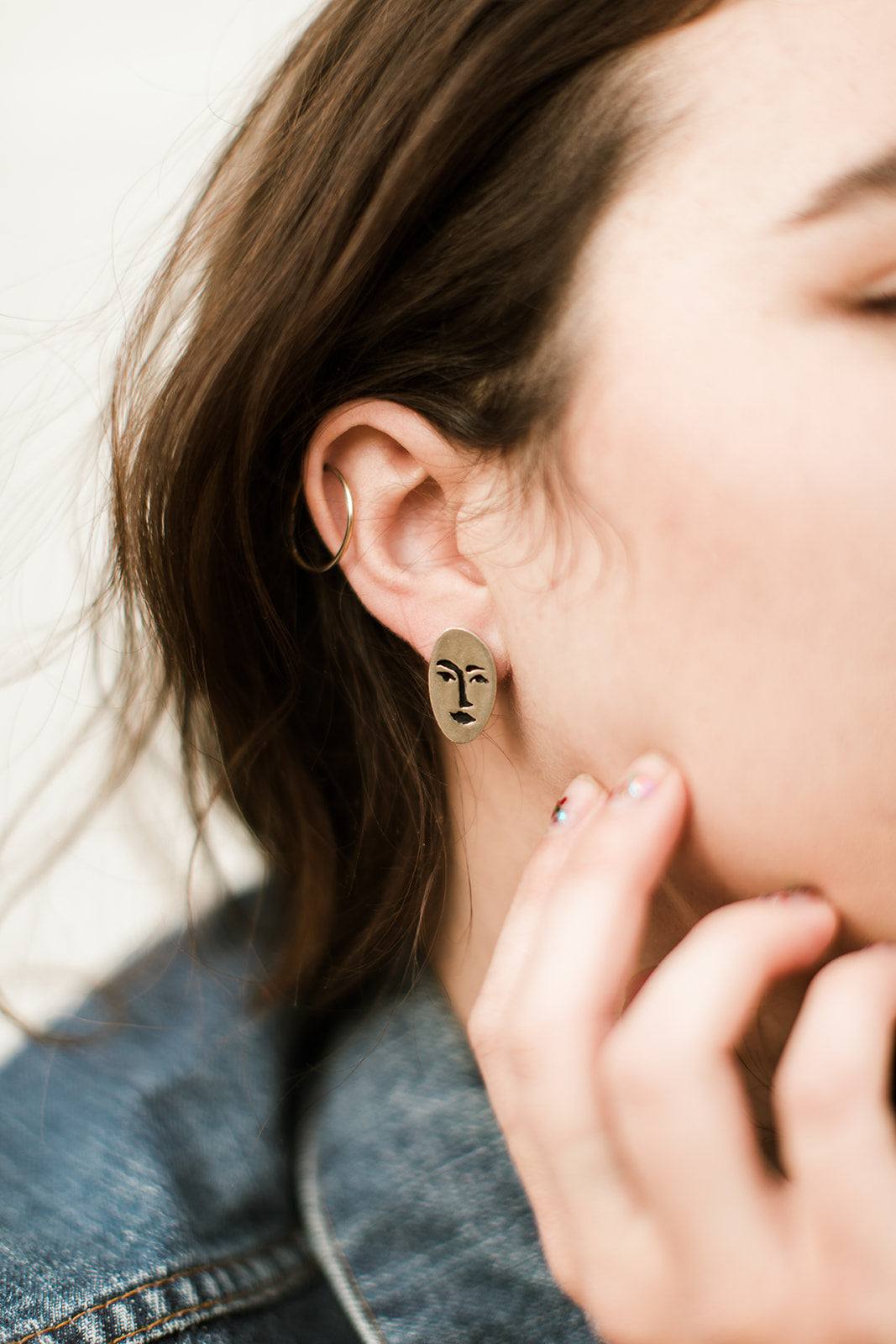 Therese Kuempel Designs - Face Earrings - La Lovely Vintage 