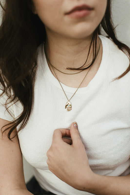 Therese Kuempel Designs - Giver Necklace (Hand) - La Lovely Vintage 