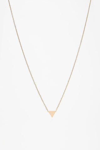 Gold Triangle Necklace - La Lovely Vintage 