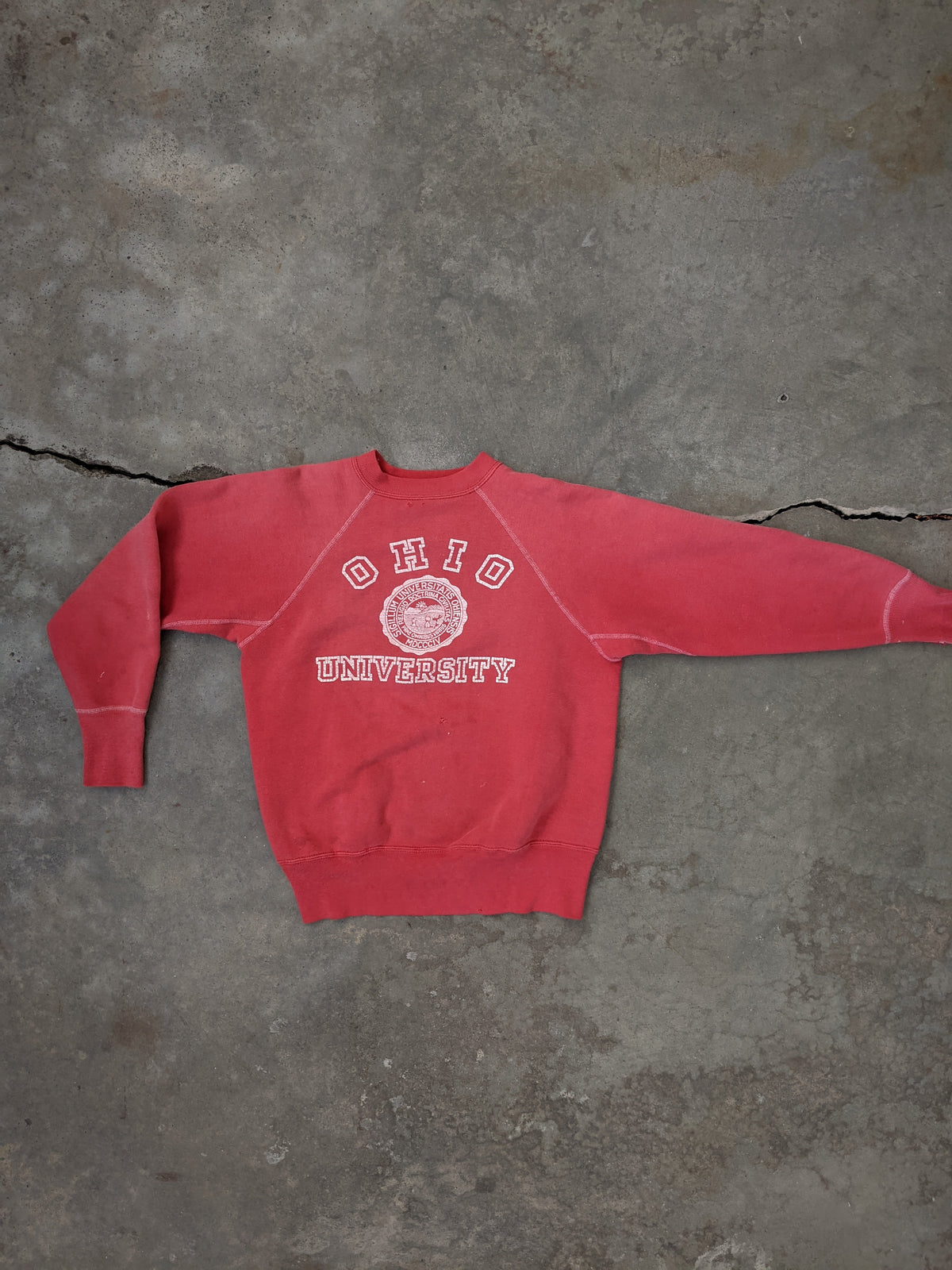 Vintage Sun-Faded 1960’s Ohio University Sweatshirt - La Lovely Vintage 