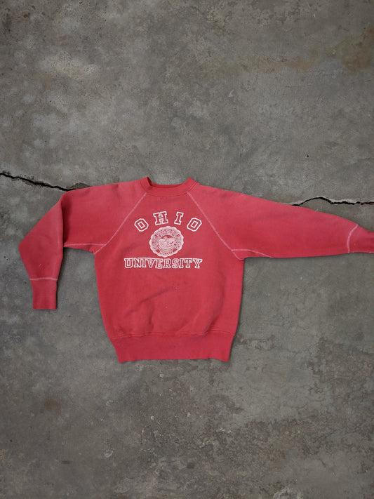 Vintage Sun-Faded 1960’s Ohio University Sweatshirt - La Lovely Vintage 