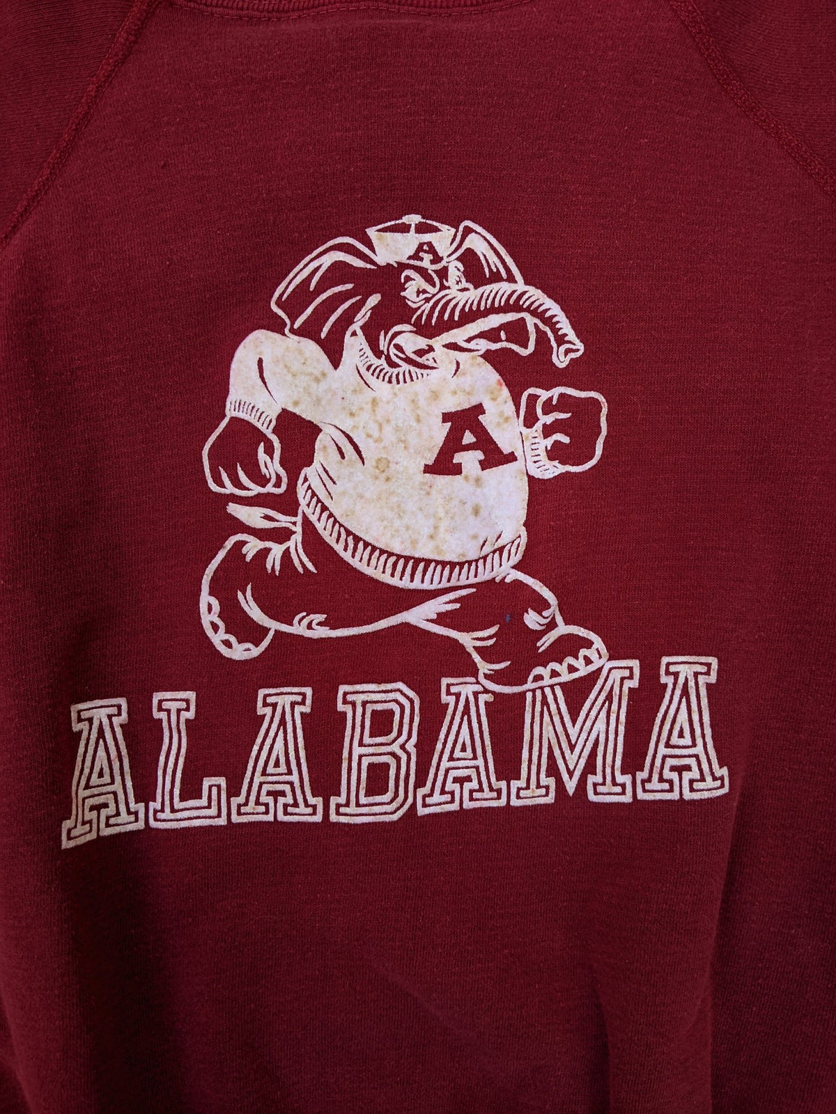 Vintage Burgundy 1960’s Alabama Short-Sleeved Sweatshirt - La Lovely Vintage 