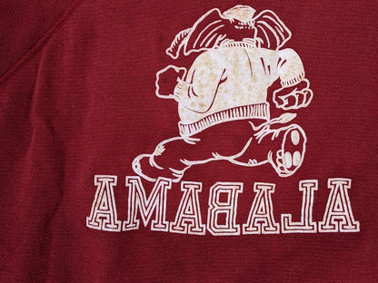 Vintage Burgundy 1960’s Alabama Short-Sleeved Sweatshirt - La Lovely Vintage 