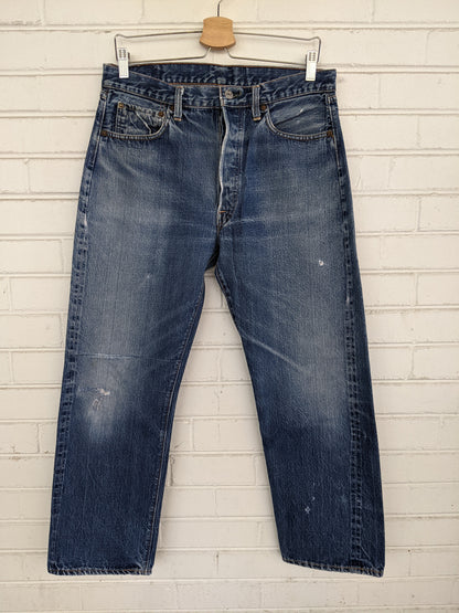 Vintage 1960's "Big E" Levi's Denim 501 Jeans - La Lovely Vintage 