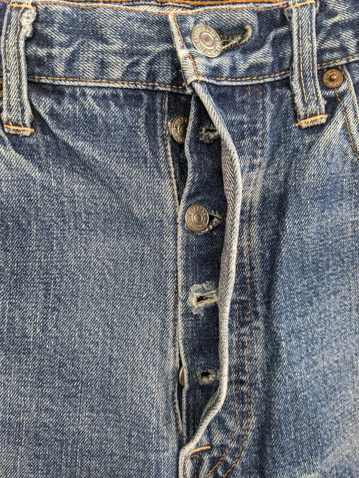 Vintage 1960's "Big E" Levi's Denim 501 Jeans - La Lovely Vintage 