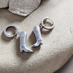 Cowboy Boot Hoop Earrings By La Lovely