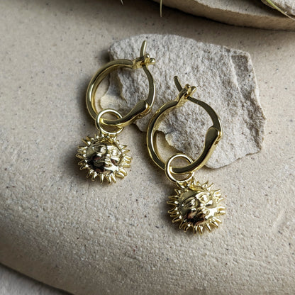 Sun Hoop Earrings By La Lovely - La Lovely Vintage 