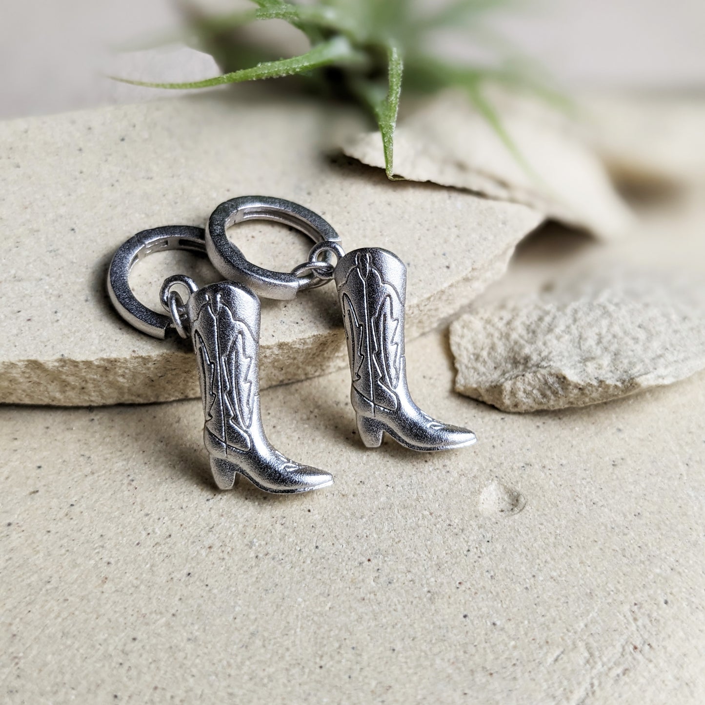 Cowboy Boot Hoop Earrings By La Lovely - La Lovely Vintage 