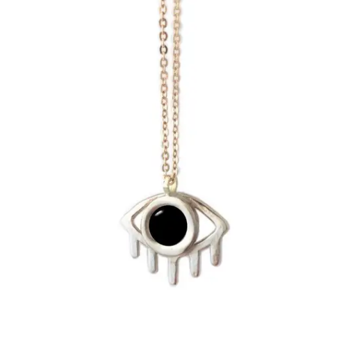 Therese Kuempel Designs - Onyx Eye Necklace - La Lovely Vintage 