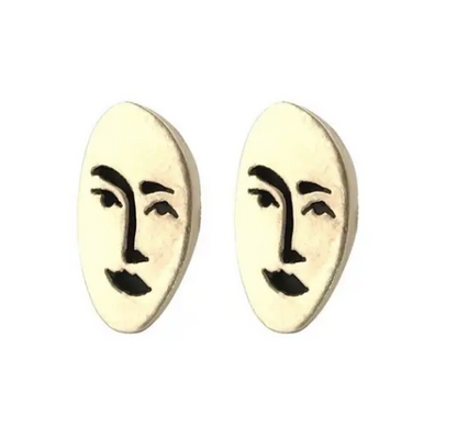 Therese Kuempel Designs - Face Earrings - La Lovely Vintage 