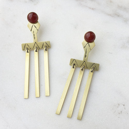 LUNASOL Designs - Sun Ray Earrings - La Lovely Vintage 