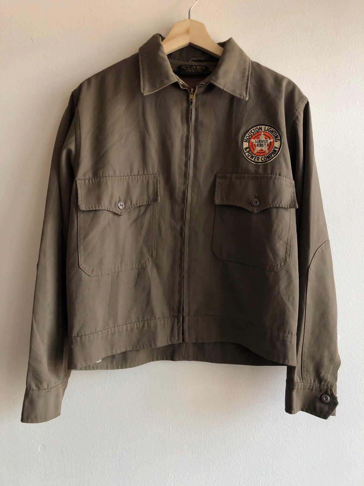 Vintage 1940’s “Houston Lighting and Power” Work Jacket - La Lovely Vintage 