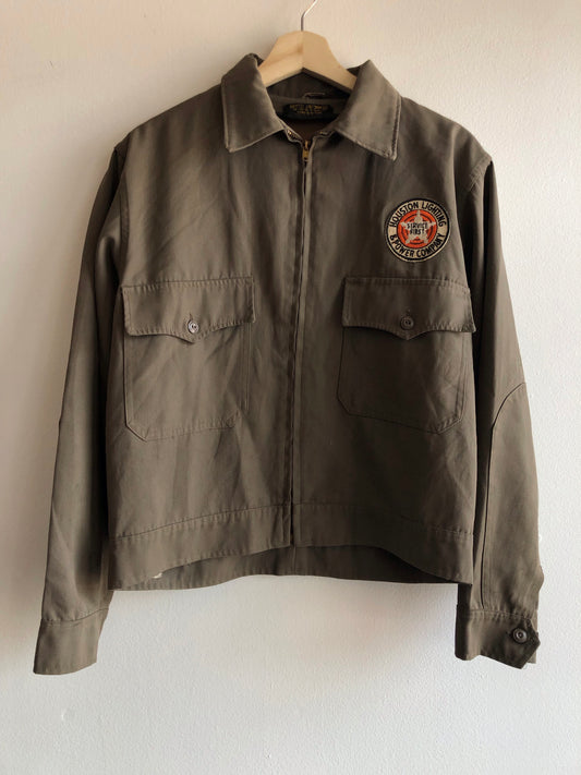 Vintage 1940’s “Houston Lighting and Power” Work Jacket - La Lovely Vintage 