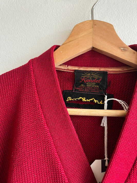 Vintage 1950’s Red and Yellow Varsity Cardigan