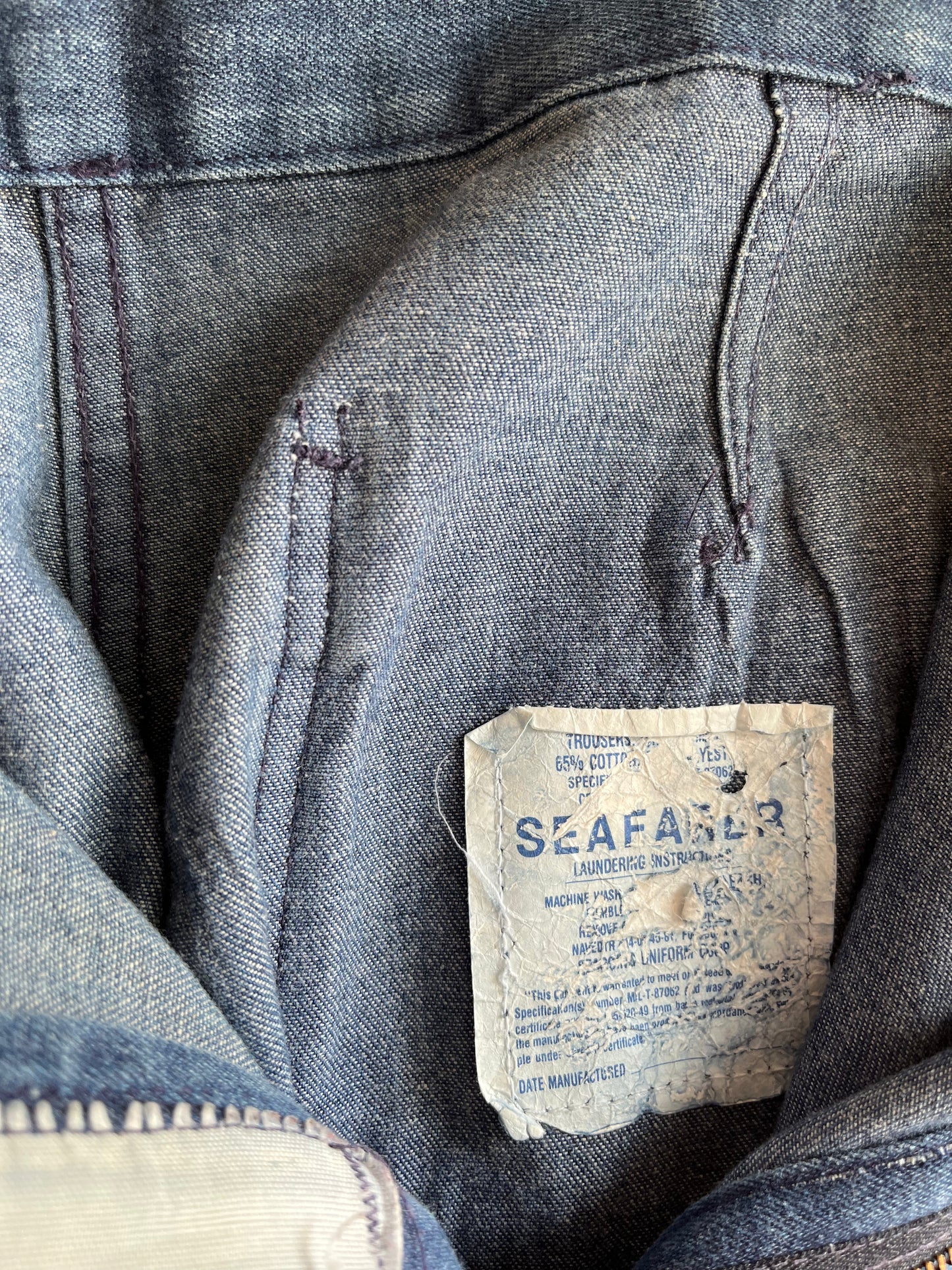 Vintage 1970's Seafarer Flared Denim Jeans - La Lovely Vintage 