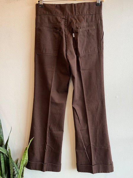 Vintage 1970's Levi’s Flare Pants - Brown