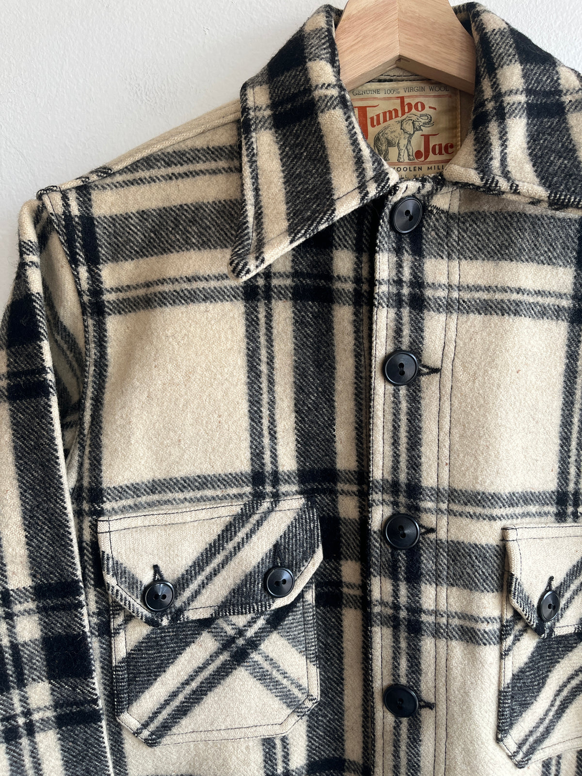 Vintage 1950’s “Jumbo-Jac Flannel Shirt Jacket - La Lovely Vintage 