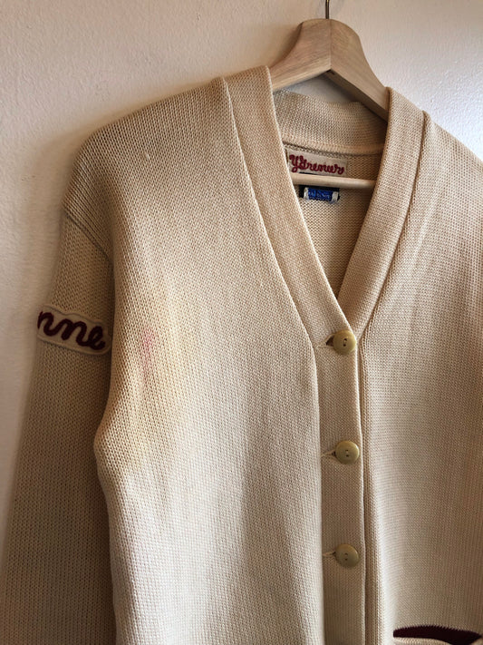 Vintage 1960’s Letterman Cardigan Sweater