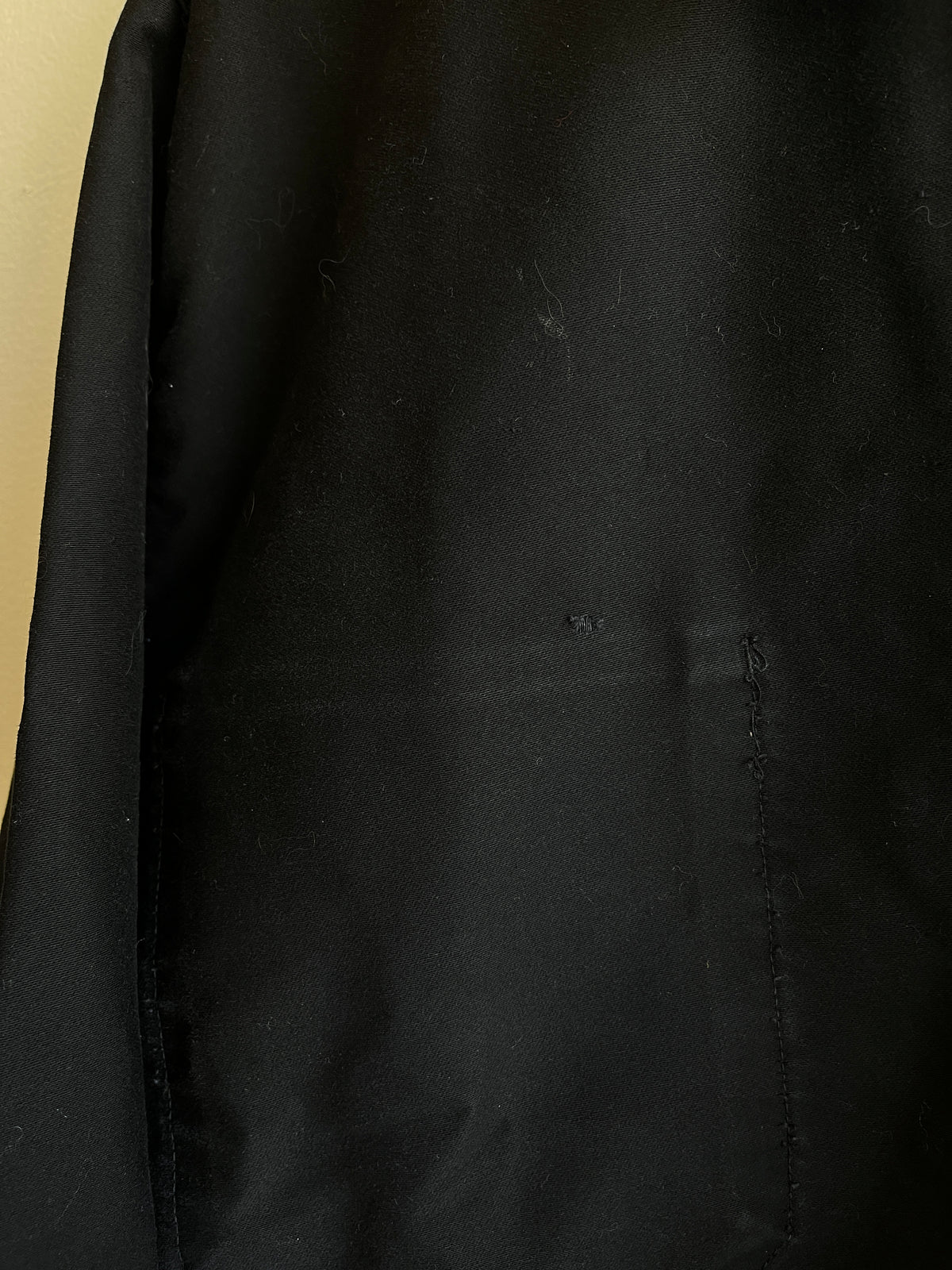 Vintage 1940/1950’s Black French Moleskin Chore Coat - La Lovely Vintage 