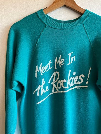 Vintage 1984 “Meet Me in the Rockies” Sleep Sweatshirt - La Lovely Vintage 