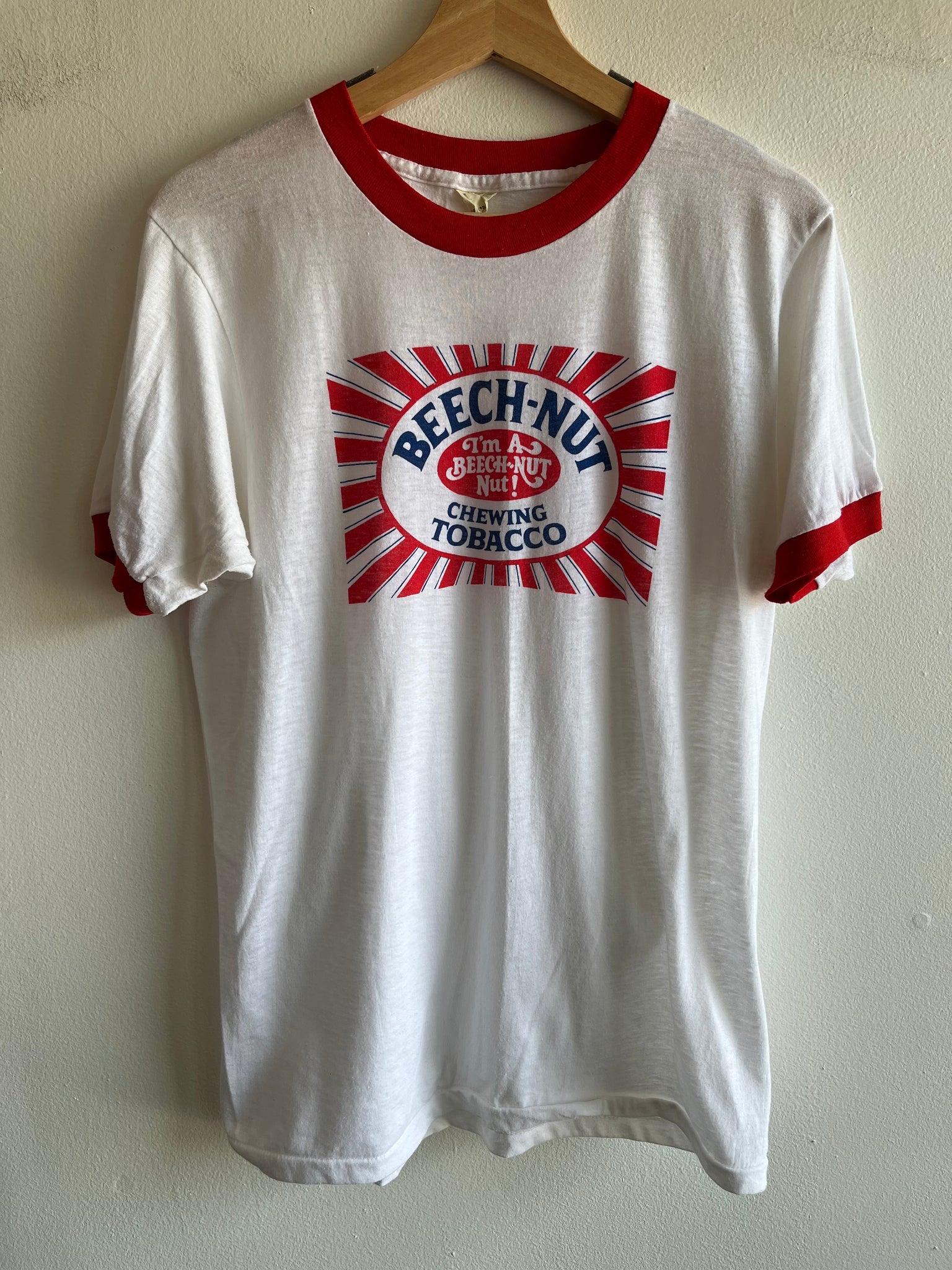 Vintage 1970/80’s “Beech-Nut”  Ringer T-Shirt