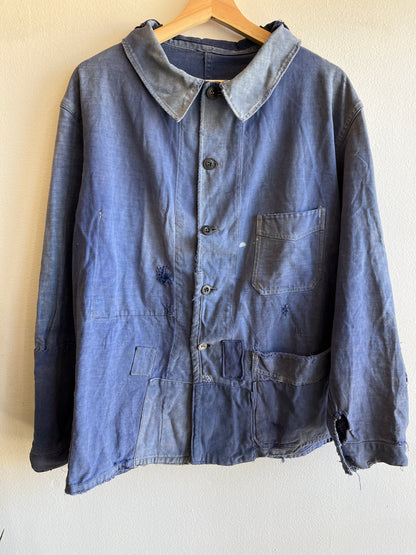 Vintage 1940/1950’s French Moleskin Chore Coat - La Lovely Vintage 