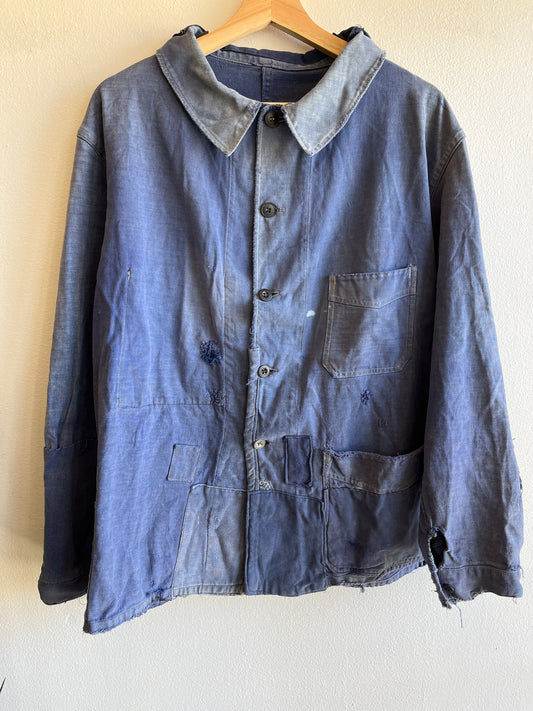 Vintage 1940/1950’s French Moleskin Chore Coat - La Lovely Vintage 
