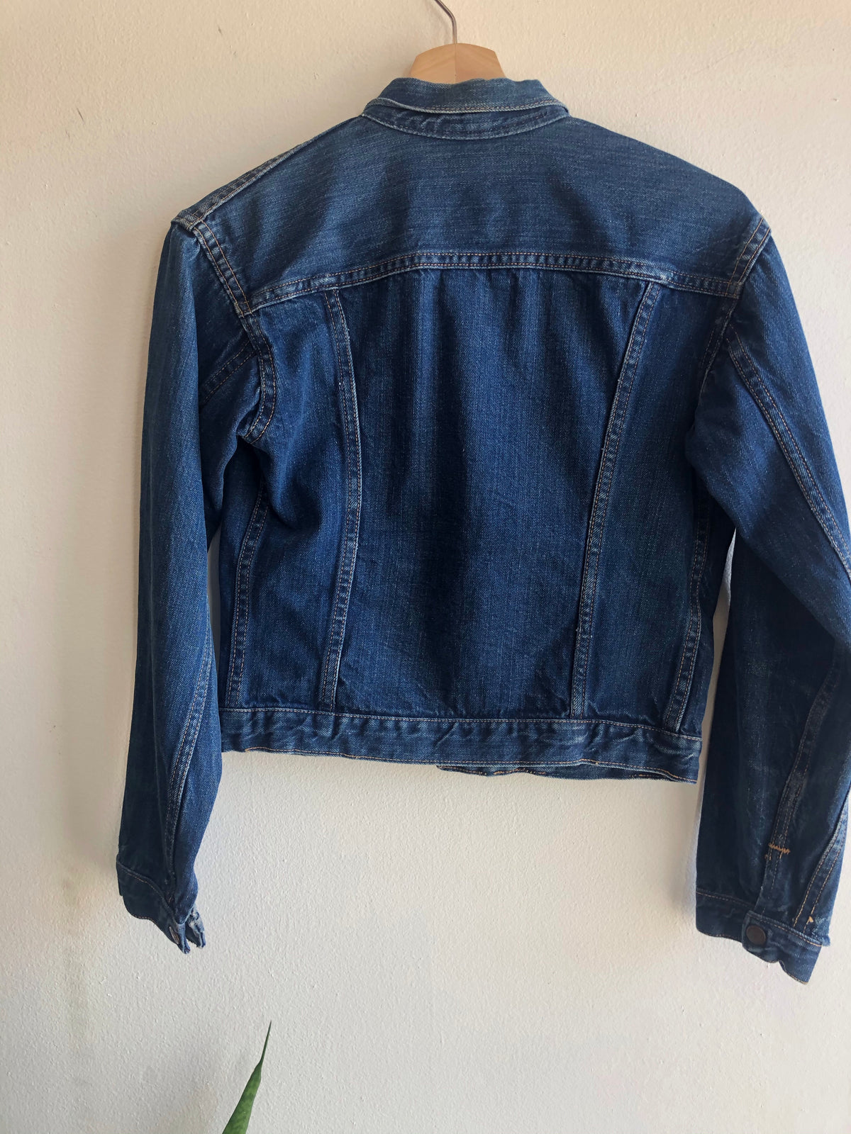 Vintage 1960’s Selvedge Denim Pleated Jacket - La Lovely Vintage 