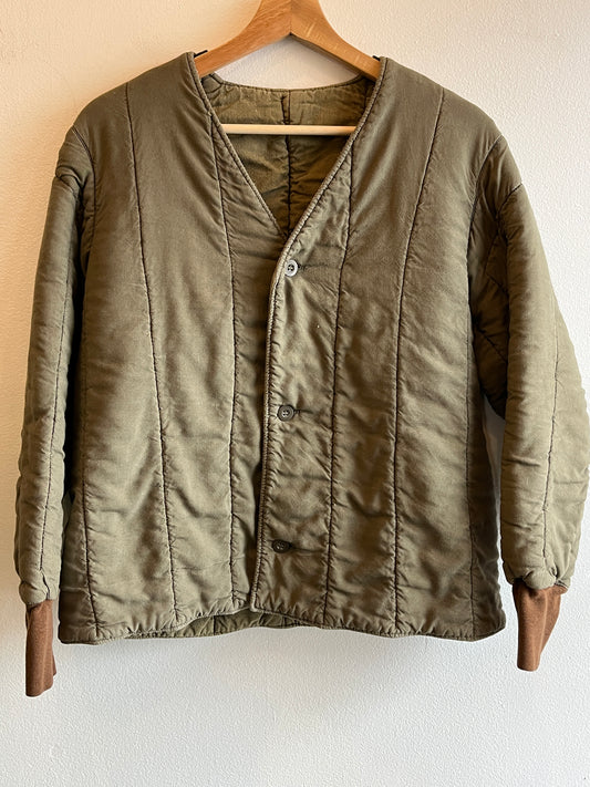 Vintage 1970’s Czech Military Quilted Liner Jacket