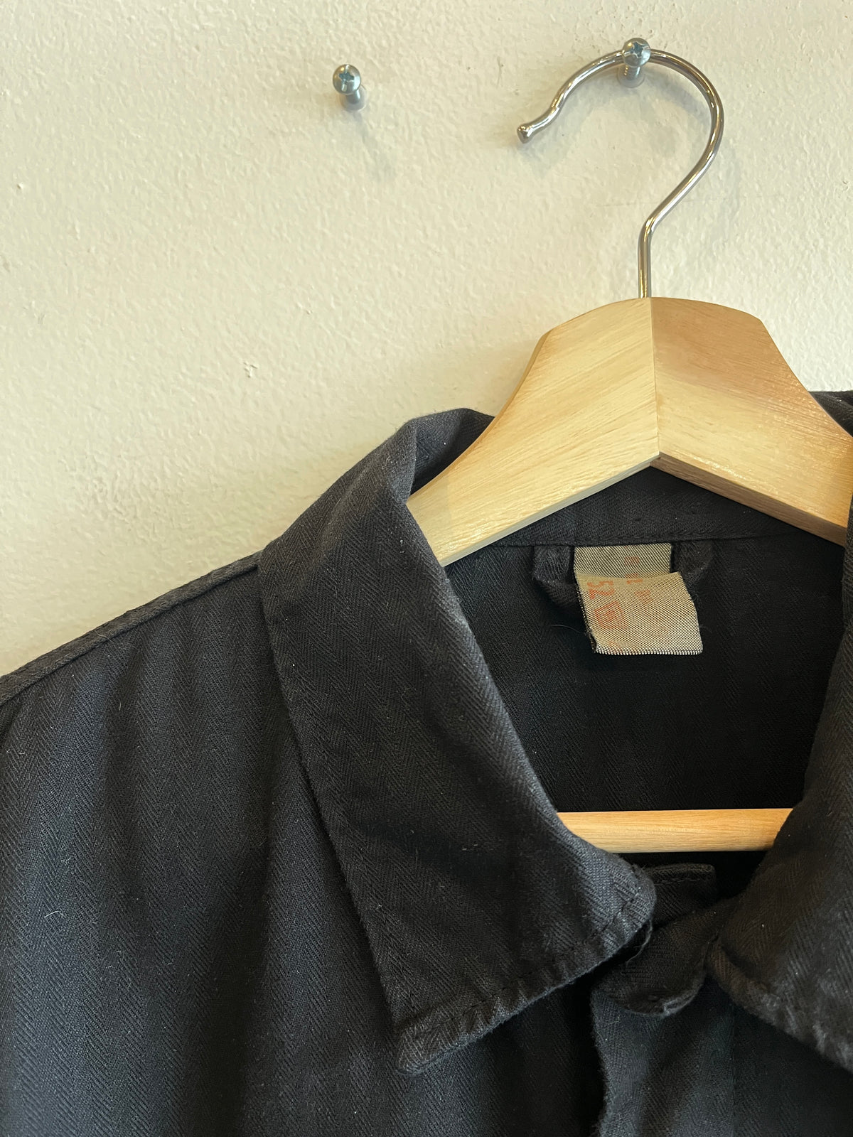 Vintage 1970’s HBT French Black Chore Coat - La Lovely Vintage 