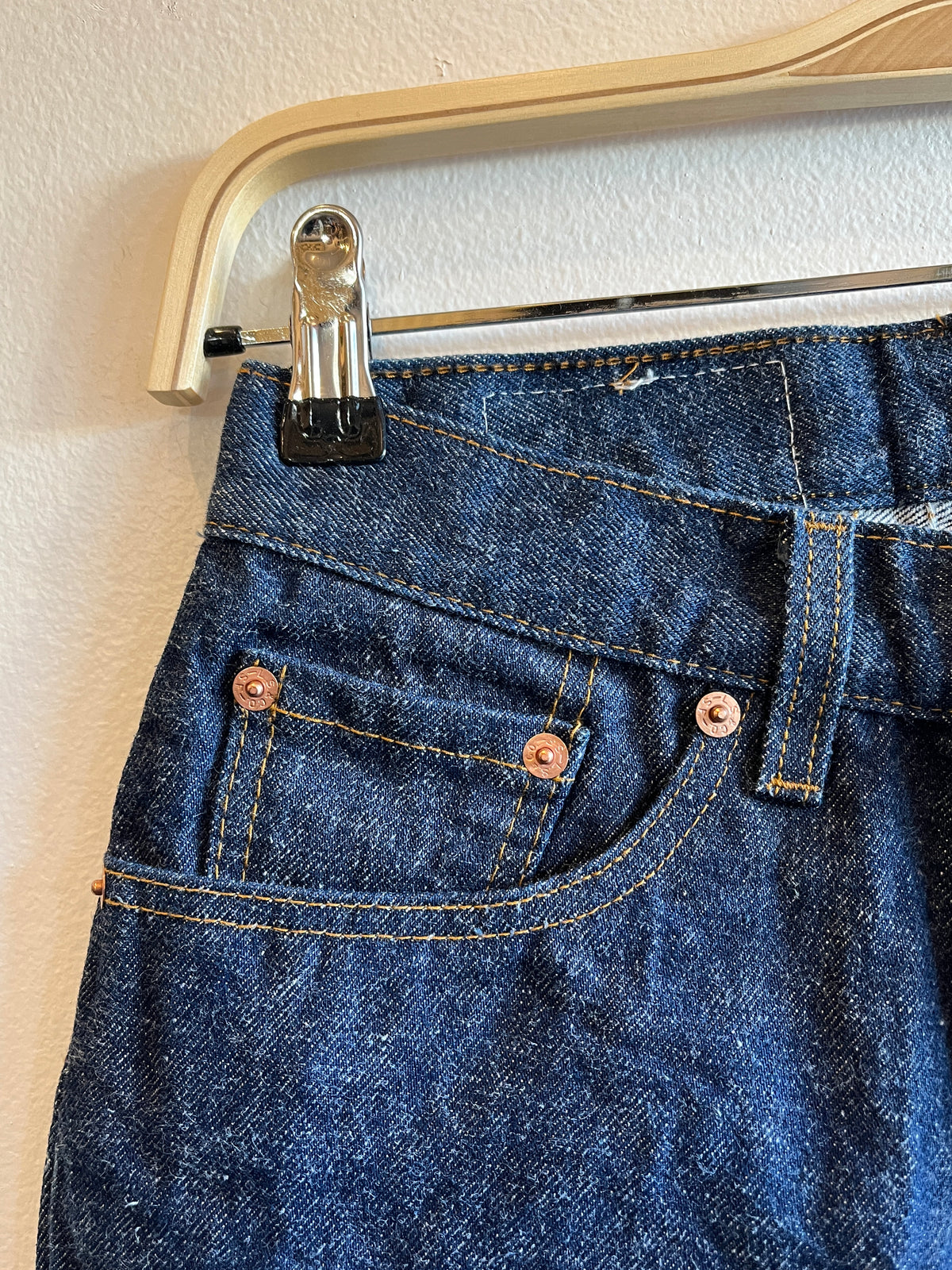 Vintage 1980’s One-Wash Levi’s 501 Denim Jeans - La Lovely Vintage 
