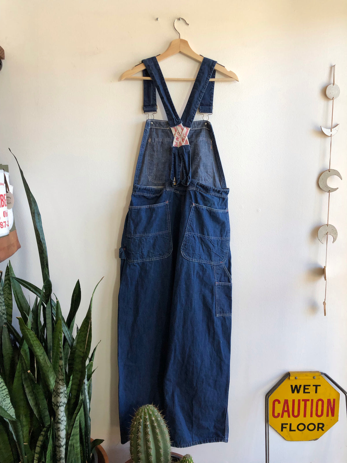 Vintage 1960’s “Red Camel” Low Back Denim Overalls