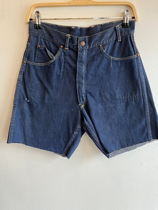 Vintage 1950’s  Unbranded Denim Shorts - La Lovely Vintage 