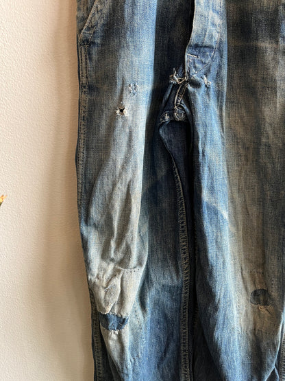 Vintage 1940’s Unbranded Denim Overalls - La Lovely Vintage 