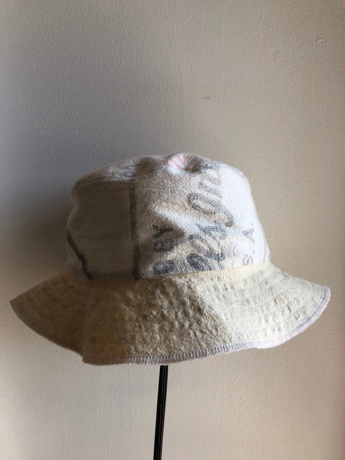 Vintage Feed Sack Custom DDV Bucket Hat - La Lovely Vintage 