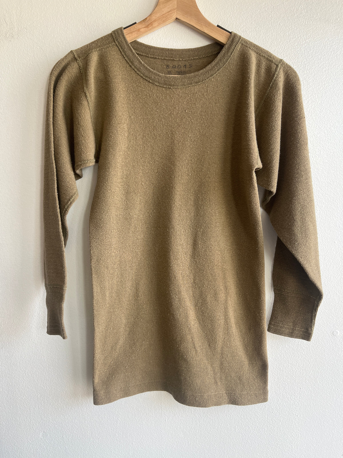 Vintage 1950’s Military Issue Olive Thermal Shirt - La Lovely Vintage 
