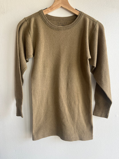 Vintage 1950’s Military Issue Olive Thermal Shirt - La Lovely Vintage 