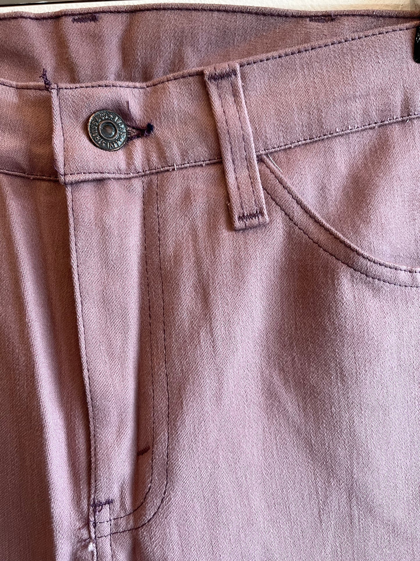 Vintage 1970's Deadstock Levi’s Flare Pants - Salmon